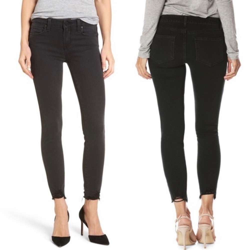 NWOT PAIGE verdugo ankle jeans raw hem size 28